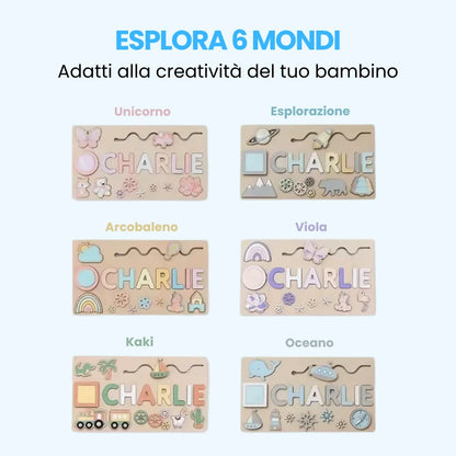 Puzzle in Legno con Nome Personalizzato
