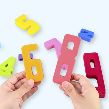 NumberBlocks™ – Gioco di Costruzioni in Legno Montessori