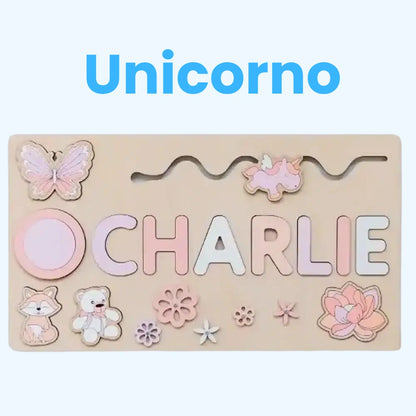 Puzzle in Legno con Nome Personalizzato