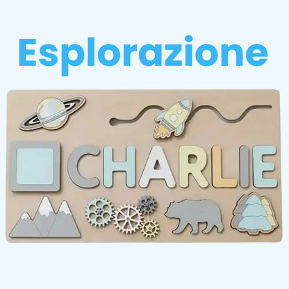 Puzzle in Legno con Nome Personalizzato