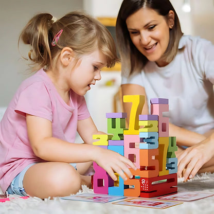 NumberBlocks™ – Gioco di Costruzioni in Legno Montessori
