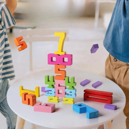 NumberBlocks™ – Gioco di Costruzioni in Legno Montessori