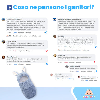 Sacco Nanna con Coniglietto per Neonato