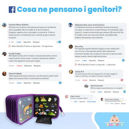 Libro da disegno riutilizzabile