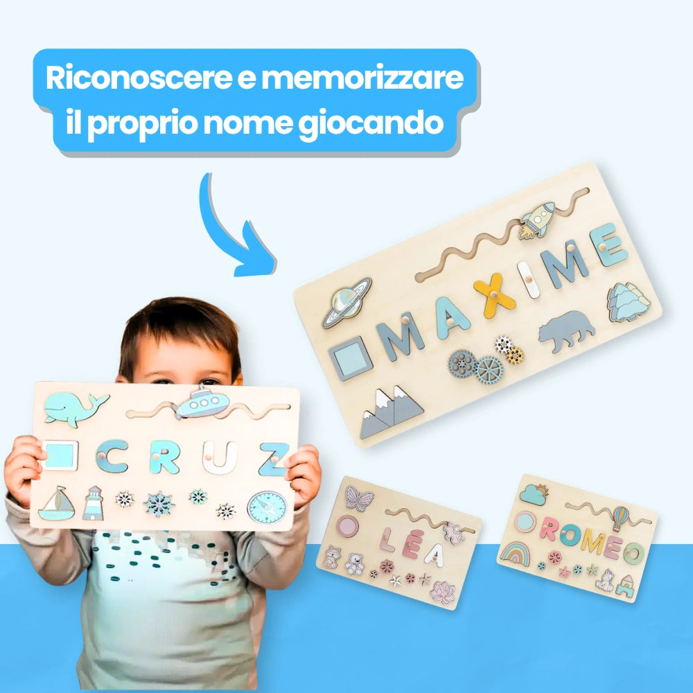 Puzzle in Legno con Nome Personalizzato