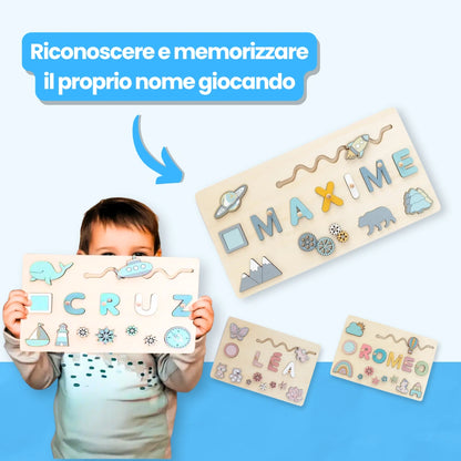 Puzzle in Legno con Nome Personalizzato
