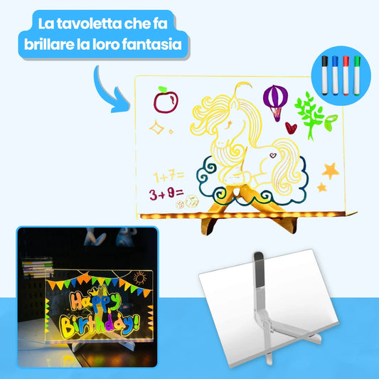 Tavoletta Luminosa da Disegno per Bambini