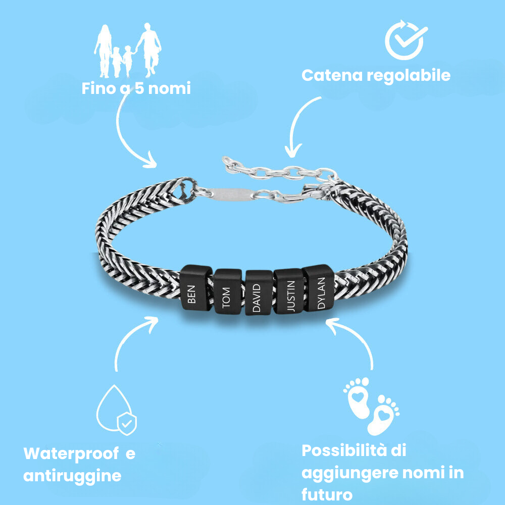 Bracciale di famiglia personalizzato